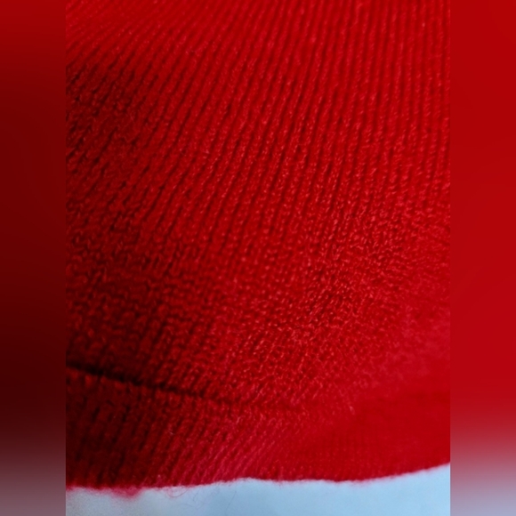 Basic Edition Luxurious Yarns Women's 100%Acryl V - Neck Sweater Soft Red Large - Picture 11 of 16